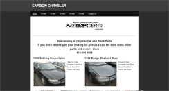 Desktop Screenshot of carbonchrysler.weebly.com