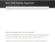 Tablet Screenshot of newyorkcustomaquarium.weebly.com