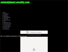 Tablet Screenshot of animalplanet.weebly.com
