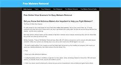 Desktop Screenshot of freemalwareremoval.weebly.com