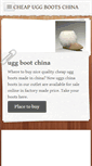 Mobile Screenshot of cheapuggbootschina.weebly.com