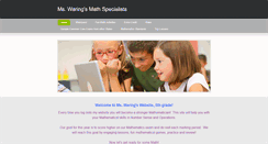 Desktop Screenshot of mswaringsmath.weebly.com