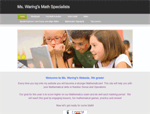 Tablet Screenshot of mswaringsmath.weebly.com