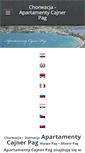 Mobile Screenshot of chorwacja-apartamenty-cajner-pag.weebly.com
