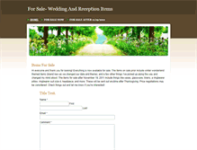 Tablet Screenshot of forsale-wedding-items.weebly.com