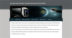 Desktop Screenshot of dailycomputertips.weebly.com