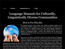 Tablet Screenshot of languagemanuals.weebly.com