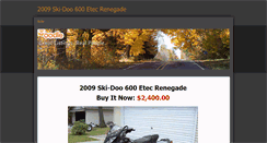 Desktop Screenshot of 2009ski-doo600etecrenegade.weebly.com