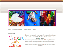 Tablet Screenshot of crayonsforcancer.weebly.com