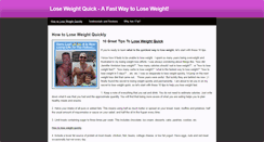 Desktop Screenshot of howtoloseweightquickly.weebly.com
