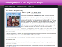 Tablet Screenshot of howtoloseweightquickly.weebly.com