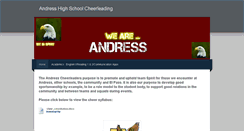 Desktop Screenshot of andresscheer.weebly.com