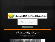 Tablet Screenshot of cleverdiy.weebly.com