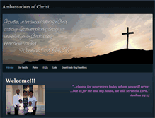 Tablet Screenshot of ambassadorsofchrist.weebly.com