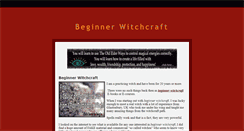 Desktop Screenshot of beginnerwitchcraft.weebly.com