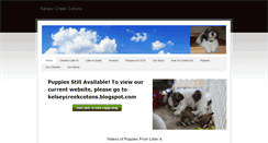 Desktop Screenshot of kelseycreekcotons.weebly.com