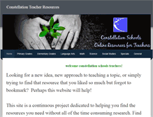 Tablet Screenshot of constellationteacherresources.weebly.com