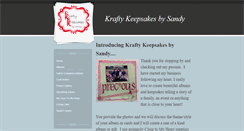 Desktop Screenshot of kraftykeepsakesbysandy.weebly.com