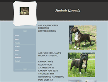 Tablet Screenshot of jimbobkennels.weebly.com