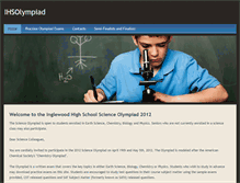 Tablet Screenshot of ihsolympiad.weebly.com