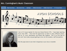 Tablet Screenshot of mrscunninghamsmusicclassroom.weebly.com