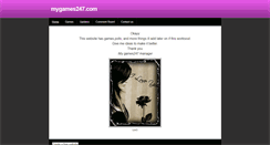 Desktop Screenshot of mygames247.weebly.com