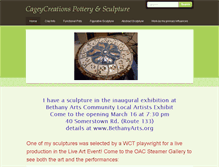 Tablet Screenshot of cageycreations.weebly.com
