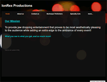 Tablet Screenshot of ionrexproductions.weebly.com