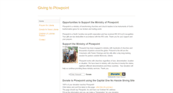 Desktop Screenshot of givingtoplowpoint.weebly.com