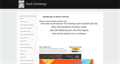 Desktop Screenshot of caulkgenealogy.weebly.com