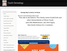 Tablet Screenshot of caulkgenealogy.weebly.com