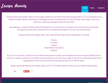 Tablet Screenshot of escape-beauty.weebly.com