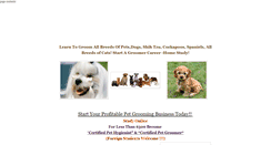 Desktop Screenshot of petgroomertraining.weebly.com
