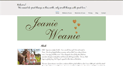 Desktop Screenshot of jeanieweanie.weebly.com