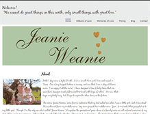 Tablet Screenshot of jeanieweanie.weebly.com