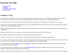 Tablet Screenshot of exerciseforlife.weebly.com