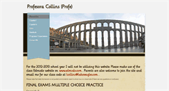 Desktop Screenshot of profecollins.weebly.com