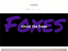 Tablet Screenshot of foxes2015.weebly.com