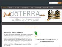 Tablet Screenshot of justdoterra.weebly.com