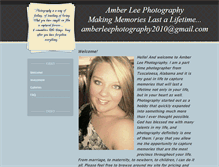 Tablet Screenshot of amberleephotographs.weebly.com