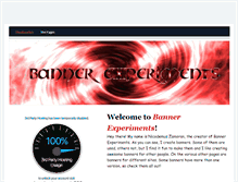 Tablet Screenshot of bannerexperiments.weebly.com