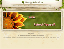Tablet Screenshot of massagerelaxations.weebly.com