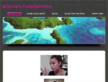 Tablet Screenshot of briannasfunertainment.weebly.com