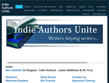 Tablet Screenshot of indieauthorsunite.weebly.com