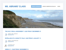 Tablet Screenshot of msabrams.weebly.com