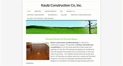 Desktop Screenshot of kautzconstructioncoinc.weebly.com