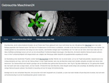 Tablet Screenshot of gebrauchtemaschinen24.weebly.com