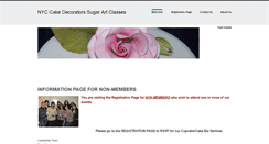Desktop Screenshot of nyccakedecorators.weebly.com
