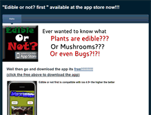 Tablet Screenshot of edibleornot.weebly.com
