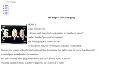 Desktop Screenshot of cookevillegang.weebly.com